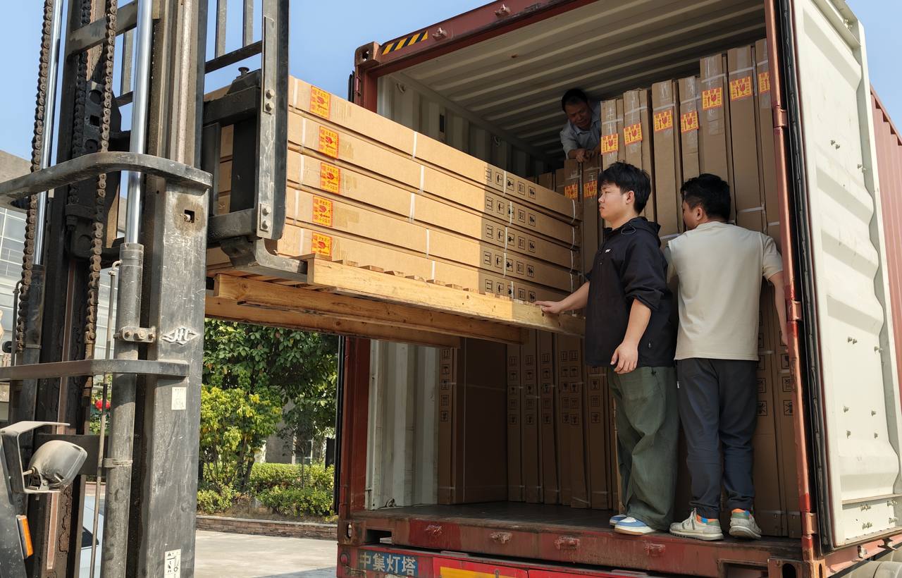 WNS Global export coordination team reviewing a bathroom project specification